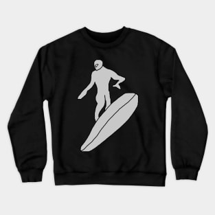 Poorly Drawn Silver Surfer Crewneck Sweatshirt